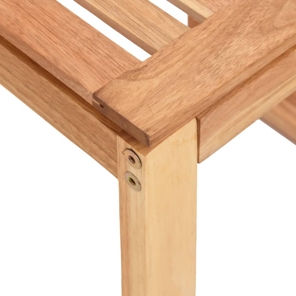 vidaXL Bathroom Stool 40x30x46 cm Solid Wood Walnut