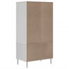 vidaXL Wardrobe SENJA Rattan Look White 90x55x175 cm Solid Wood Pine