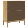 vidaXL Chest of Drawers FLORO Wax Brown Solid Wood Pine