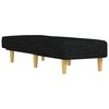 vidaXL Chaise Longue Black Fabric