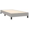 vidaXL Box Spring Bed Frame Light Grey Twin XL Fabric (US Only)
