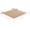 vidaXL Garden Chairs with Cushions 2 pcs Solid Acacia Wood
