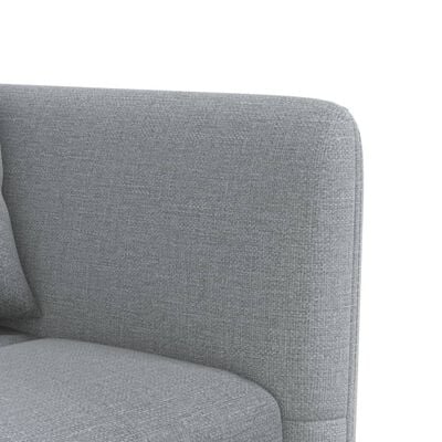 vidaXL L-shaped Sofa Bed Light Grey 275x140x70 cm Fabric