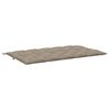 vidaXL Garden Bench Cushion Taupe 180x(50+50)x7cm Oxford Fabric