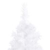 vidaXL Corner Artificial Christmas Tree LEDs&Ball Set White 180 cm PVC