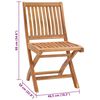 vidaXL Garden Chairs 2 pcs with Taupe Cushions Solid Teak Wood