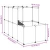 vidaXL Small Animal Cage Transparent 142x74x93 cm PP and Steel