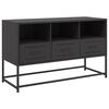 vidaXL TV Cabinet Black 100.5x39x60.5 cm Steel