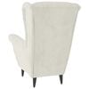 vidaXL Armchair Cream White Velvet