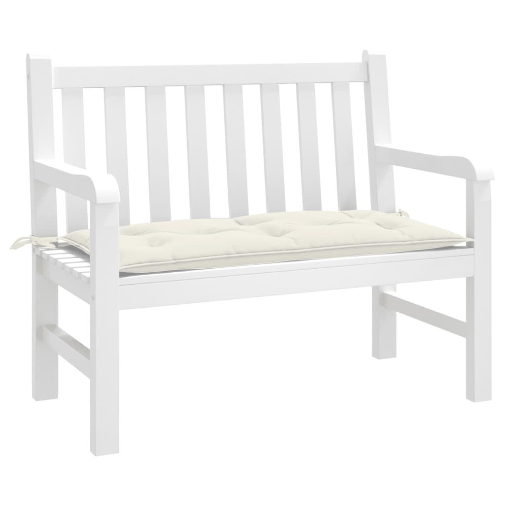 vidaXL Garden Bench Cushion Melange Cream 100x50x7 cm Fabric