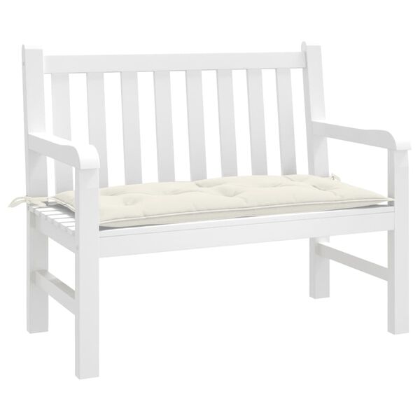 vidaXL Garden Bench Cushion Melange Cream 100x50x7 cm Fabric