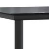 vidaXL 3 Piece Garden Dining Set Black Steel and Textilene