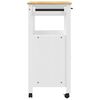 vidaXL Kitchen Trolley MONZA 84x40x90 cm Solid Wood Pine
