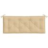 vidaXL Garden Bench Cushion Melange Beige 120x50x7 cm Fabric