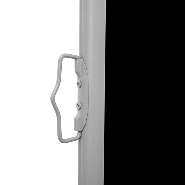 vidaXL Retractable Side Awning Black 160x600 cm