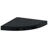 vidaXL Floating Corner Shelf High Gloss Black 35x35x3.8 cm MDF
