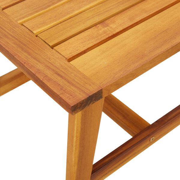 vidaXL Side Table 45x45x40 cm Solid Wood Acacia