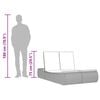 vidaXL Double Sun Lounger with Cushions Black Poly Rattan