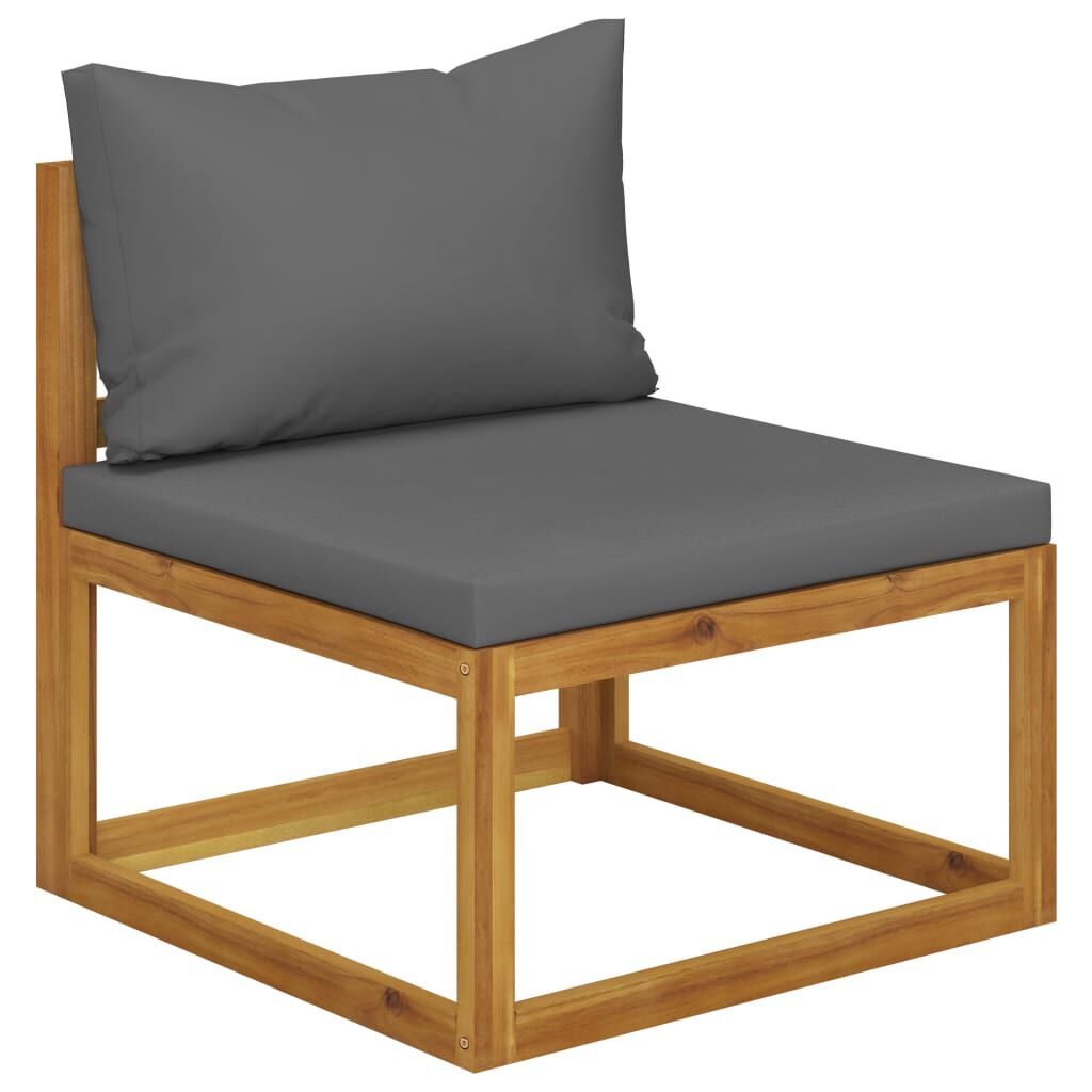 vidaXL 8 Piece Garden Lounge Set with Cushion Solid Acacia Wood