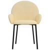 vidaXL Dining Chairs 2 pcs Cream Velvet