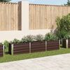 vidaXL Garden Raised Bed Galvanised Steel 240x40x45 cm Brown