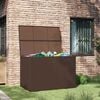 vidaXL Garden Storage Box Brown 150x100x100 cm Poly Rattan