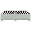 vidaXL Bed Frame without Mattress Light Grey King Velvet