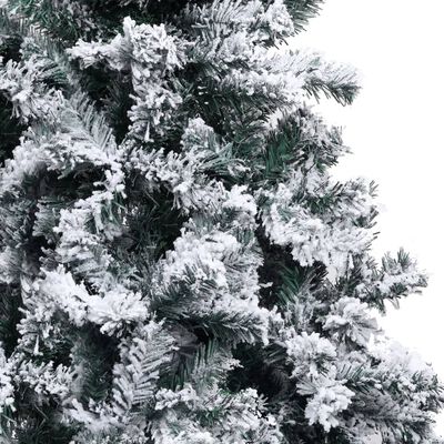 vidaXL Artificial Pre-lit Christmas Tree with Ball Set Green 210 cm PVC