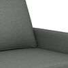 vidaXL 3 Piece Sofa Set with Cushions Dark Grey Fabric