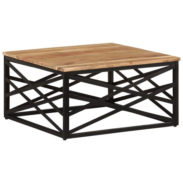 vidaXL Coffee Table 68x68x35 cm Solid Acacia Wood