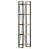 vidaXL 5-Tier Bookcase 39x30x180 cm Solid Mango Wood