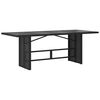 vidaXL 9 Piece Garden Dining Set with Cushions Grey Poly Rattan