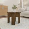 vidaXL Coffee Table Smoked Oak 40x40x42 cm Engineered Wood