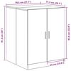 vidaXL Washing Machine Cabinet Black oak 70.5 x 71.5 x 91.5 cm