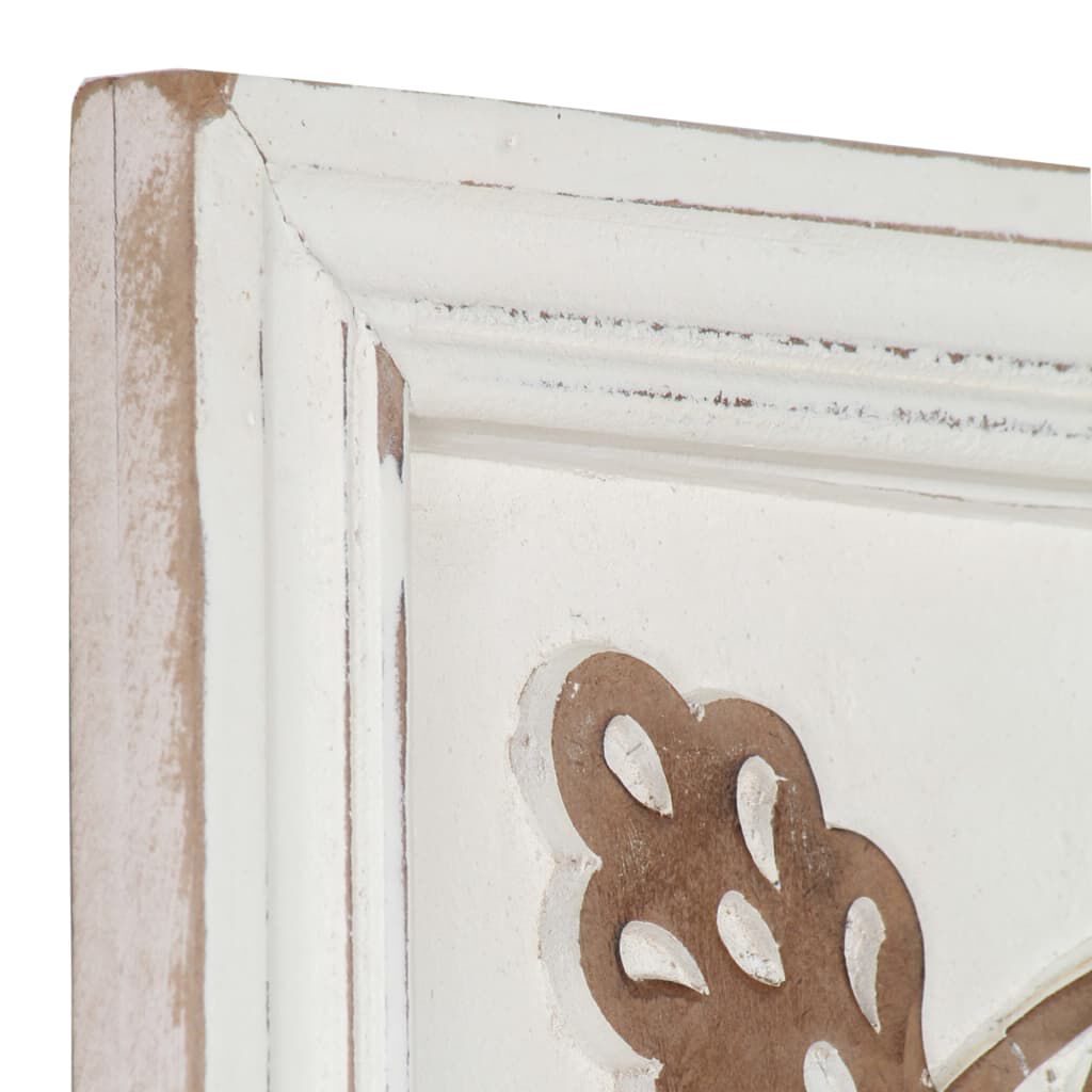 vidaXL Hand-Carved Wall Panels 2 pcs MDF 40x40x1.5 cm