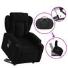 vidaXL Electric Stand up Massage Recliner Chair Black Fabric