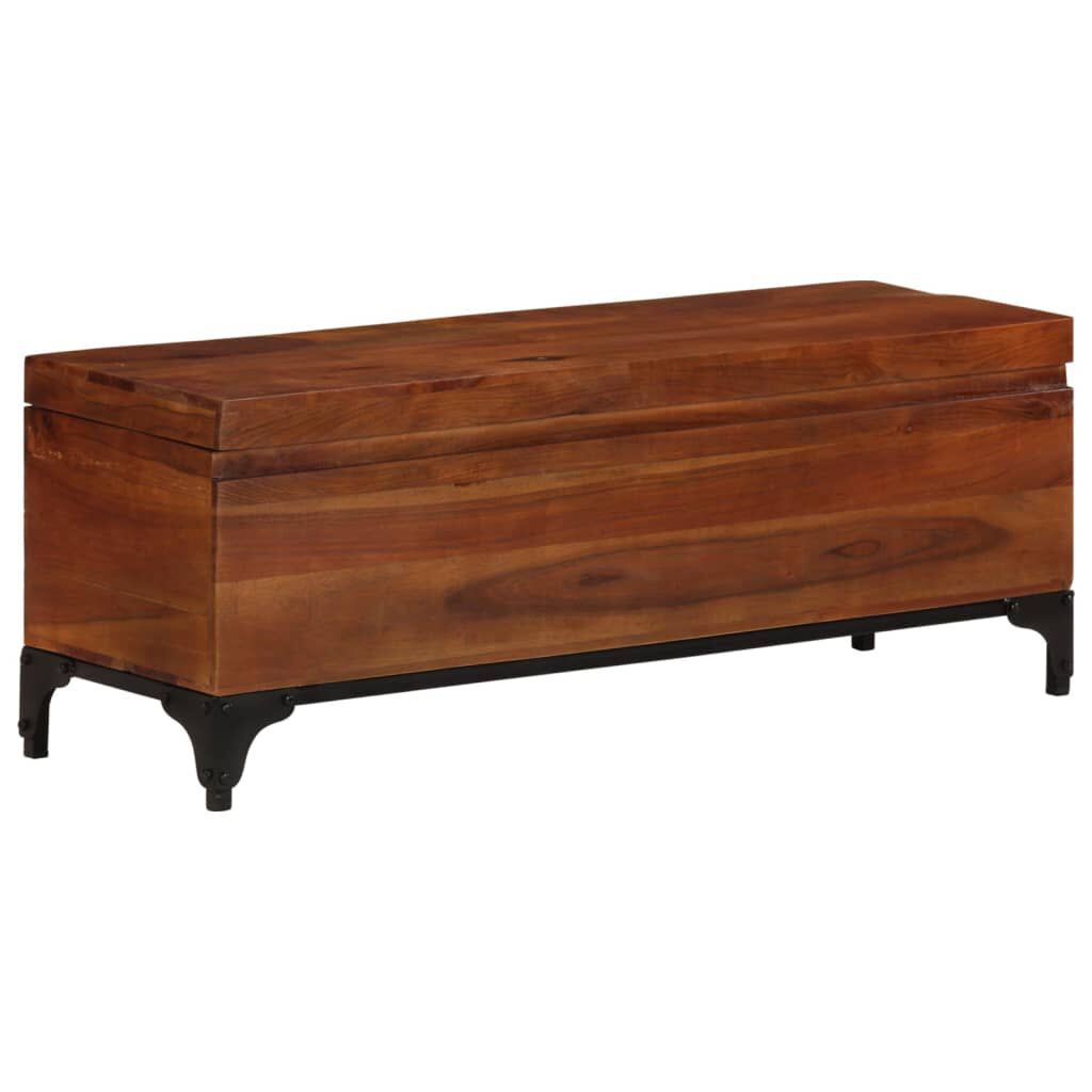 vidaXL Storage Trunk 110x35x41 cm Solid Acacia Wood
