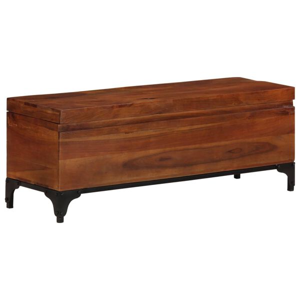 vidaXL Storage Trunk 110x35x41 cm Solid Acacia Wood