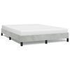 vidaXL Bed Frame without Mattress Light Grey 137x190 cm Full Velvet
