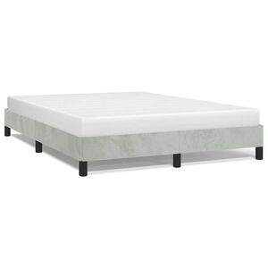 vidaXL Bed Frame without Mattress Light Grey 137x190 cm Full Velvet