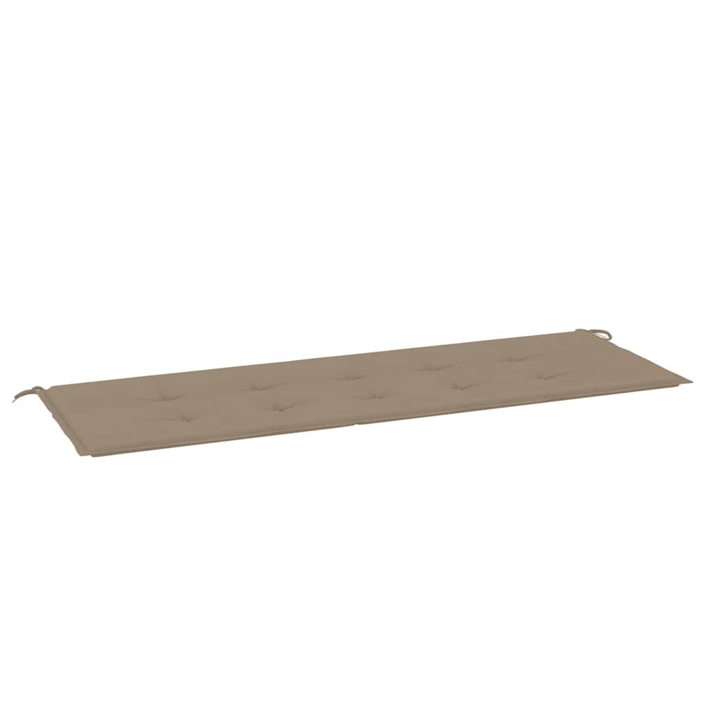 vidaXL Garden Bench Cushion Taupe 150x50x4 cm Oxford Fabric