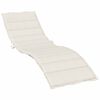 vidaXL Sun Lounger Cushion Melange Cream 200x70x4 cm Fabric