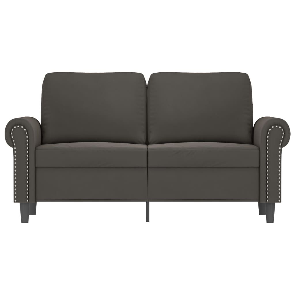 vidaXL 2-Seater Sofa Dark Grey 120 cm Velvet