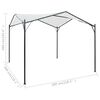 vidaXL Gazebo 3x3x2.6 m White 180 g/m²