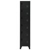 vidaXL Locker Cabinet Black 38x40x180 cm Steel