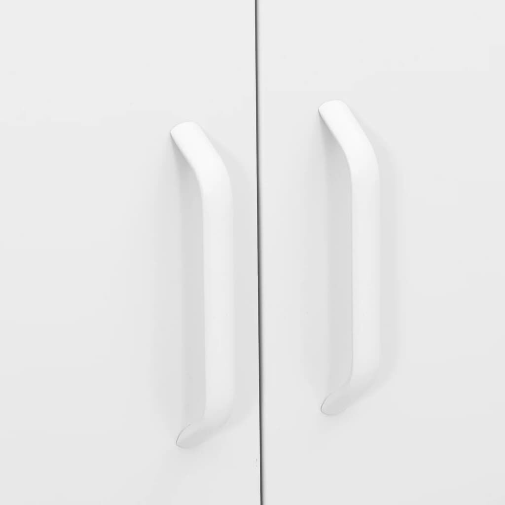 vidaXL Storage Cabinet White 80x35x101.5 cm Steel