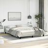 vidaXL Bed Frame without Mattress Light Grey Queen Velvet