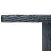 vidaXL 7 Piece Outdoor Dining Set with Cushions Poly Rattan Light Grey