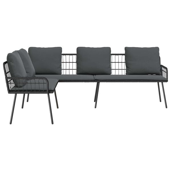 vidaXL Sofa with Cushion Grey x x Metal