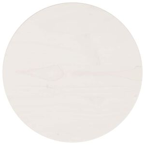 vidaXL Table Top White Ø30x2.5 cm Solid Wood Pine